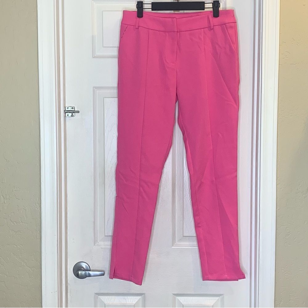 Akira Pink Pants High Rise Size Medium Mini Kick Boot Hem